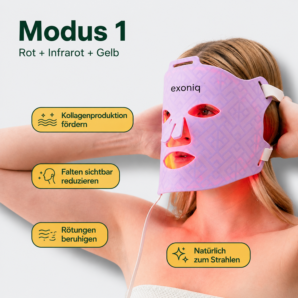 Exoniq® MultiGlo™ LED-Maske